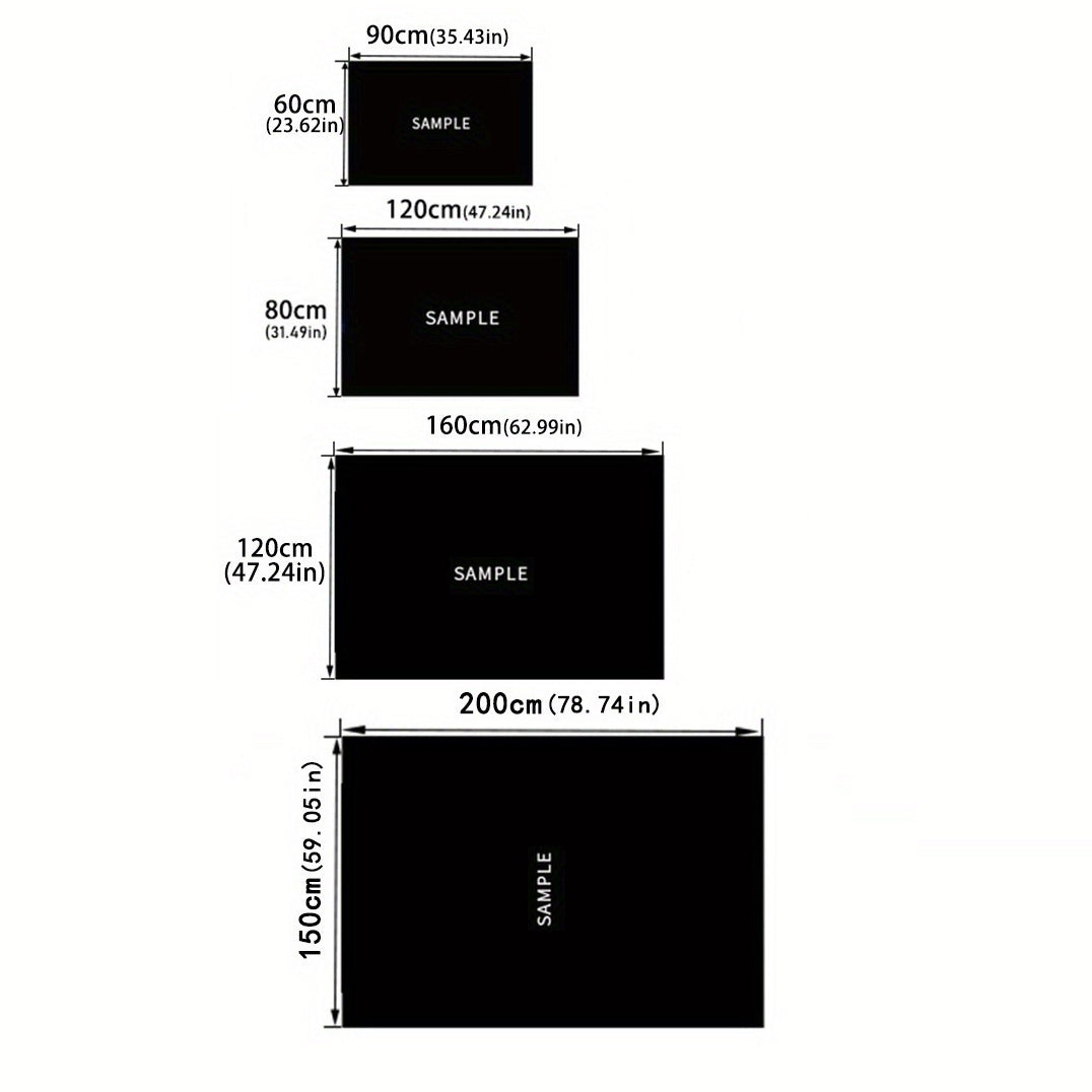 Flame Guitar Non-slip Polyester Area Rug