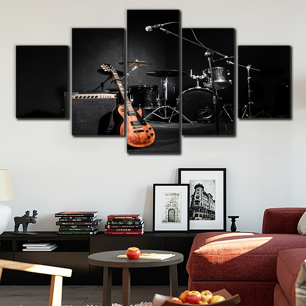 5pcs Unframed Large-Scale Canvas Painting Posters
