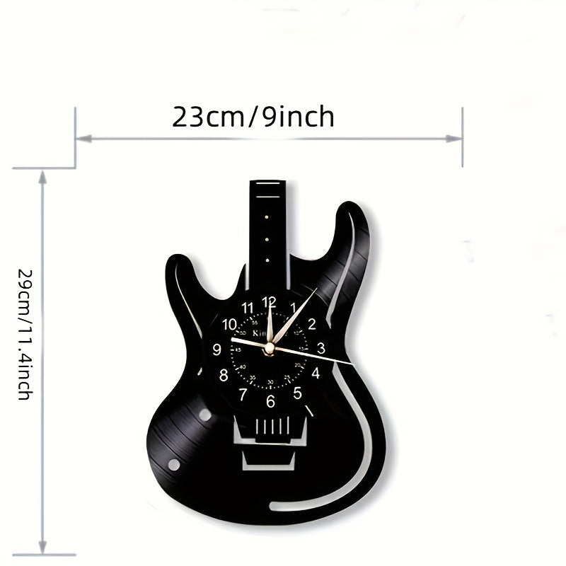Guitar Clock With LED Light