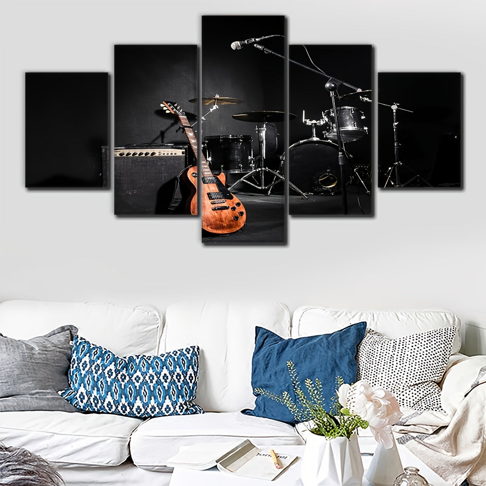5pcs Unframed Large-Scale Canvas Painting Posters