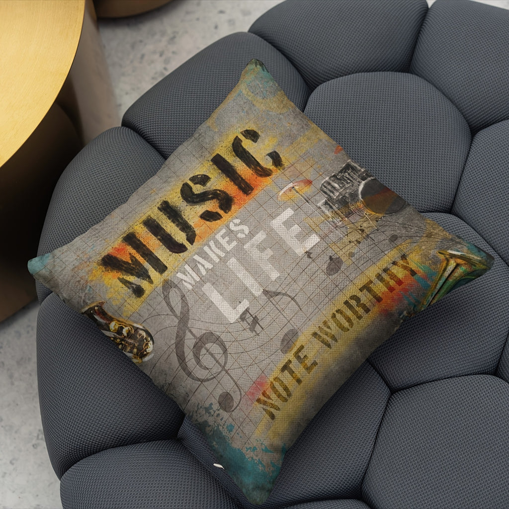 4pcs Rock Punk Style Throw Pillow Covers, 18 x 18 Inch
