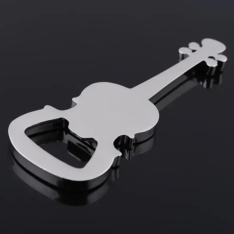 Guitar-Shaped Metal Bottle Opener