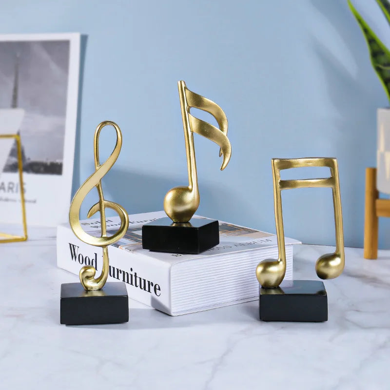 Music Note Symbols Musical Statue Desktop Decoration
