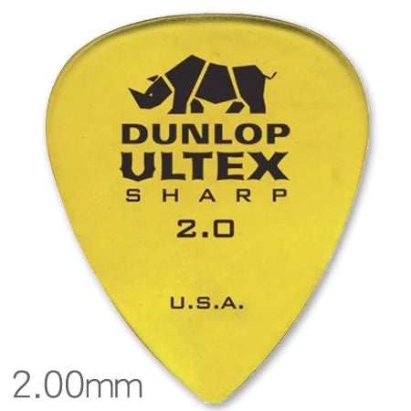 Dunlop 433R Rhinoceros SHARP ULTEX material guitar pick.