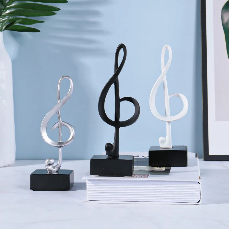 Music Note Symbols Musical Statue Desktop Decoration