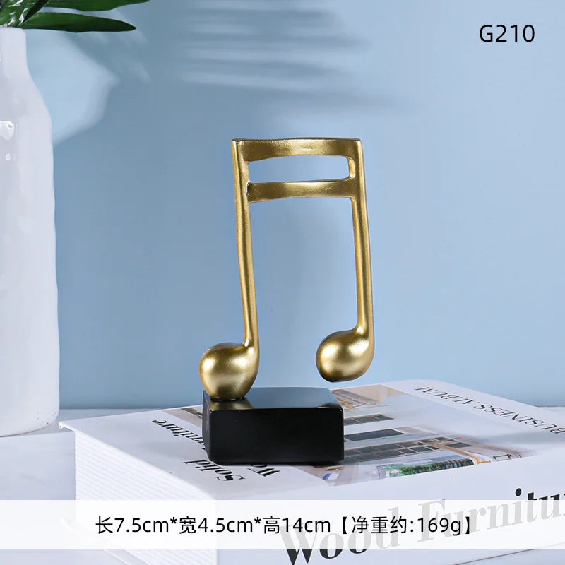 Music Note Symbols Musical Statue Desktop Decoration