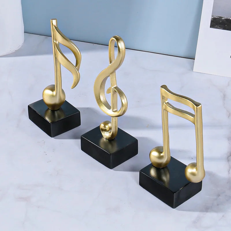 Music Note Symbols Musical Statue Desktop Decoration
