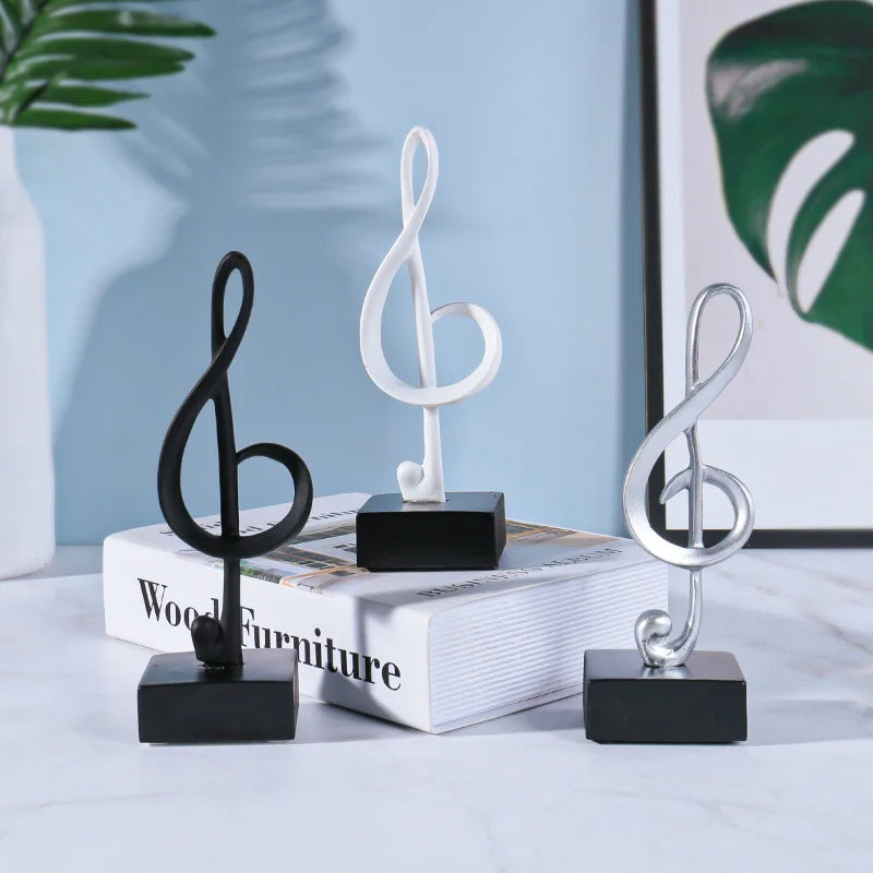 Music Note Symbols Musical Statue Desktop Decoration