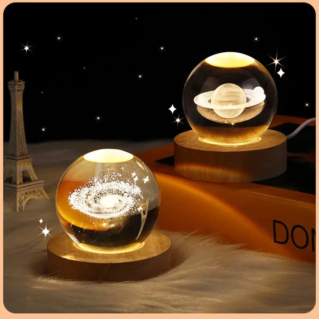 6cm 3D Crystal Ball LED light