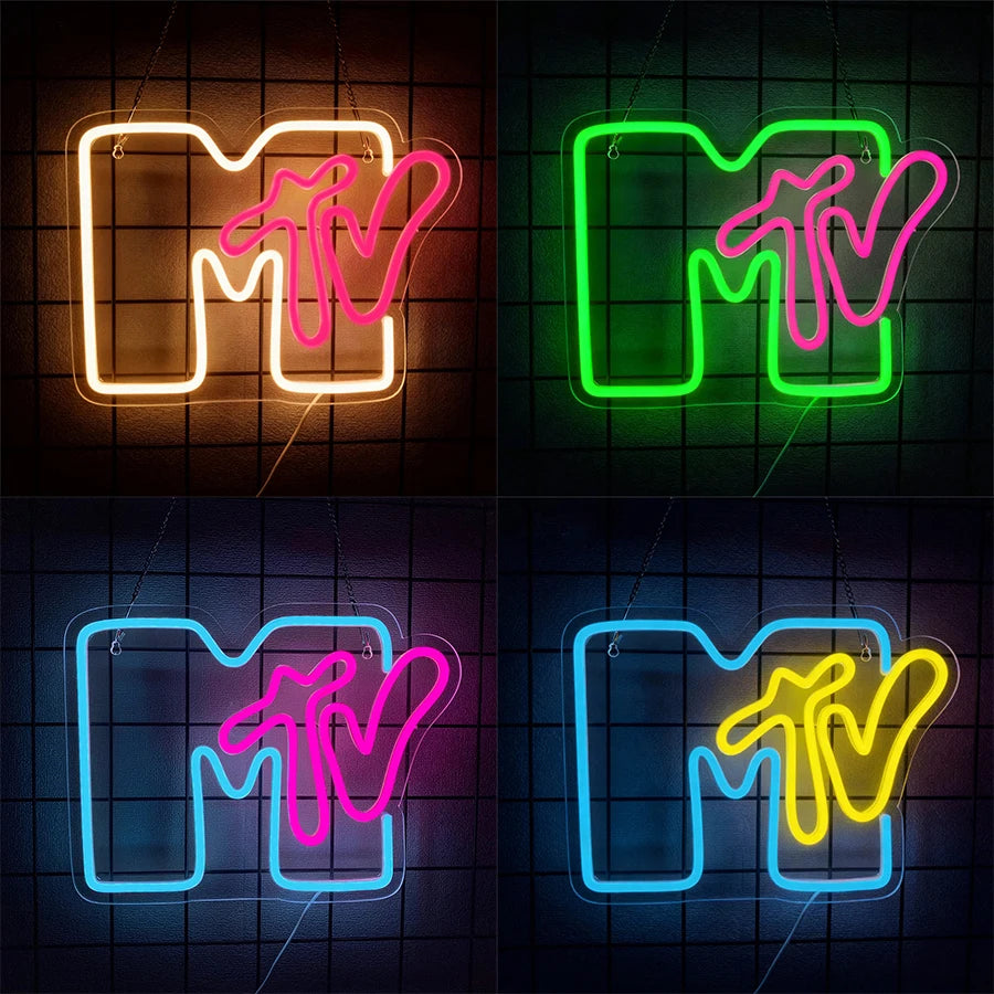 MTv Neon Sign