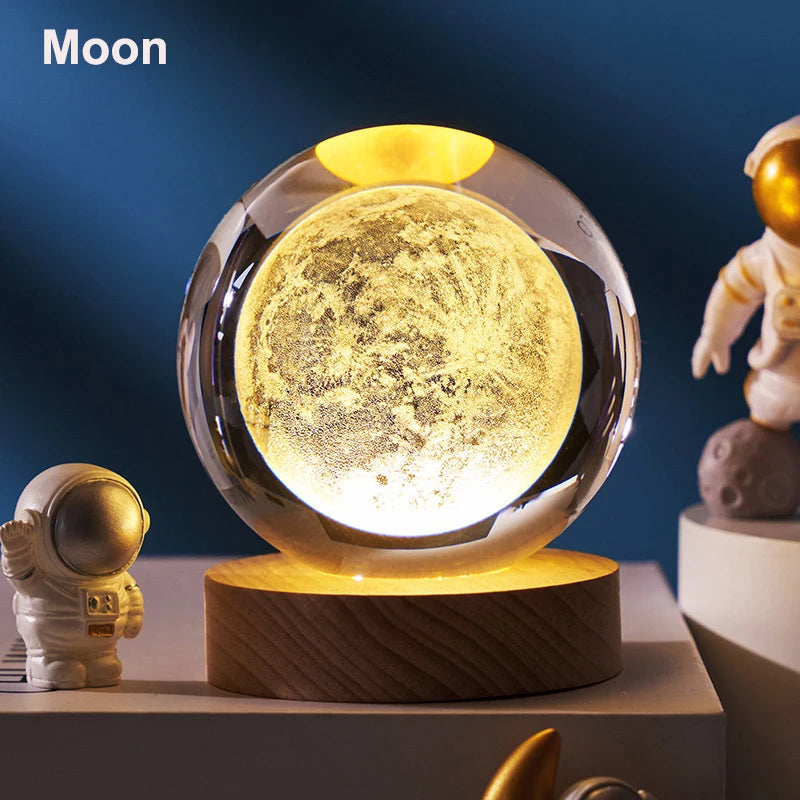 6cm 3D Crystal Ball LED light