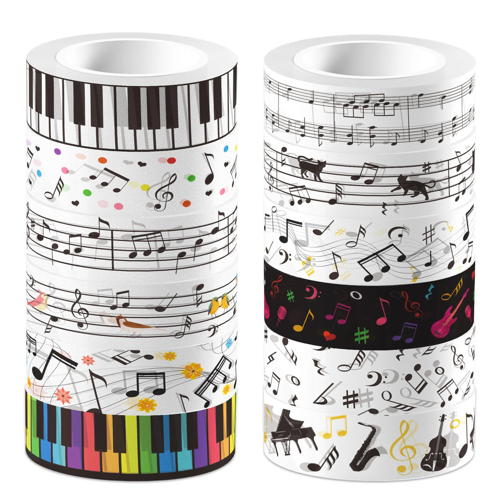12 Rolls, Music Decorative Tape A3024