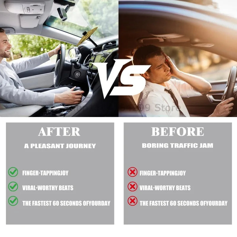 Car Drum Cymbal Air Vent Musical Instrument for Car Interior