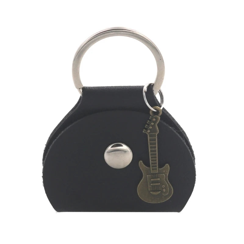 Guitar Pick Holder Case with Keyring & Small Pendant uuiuu