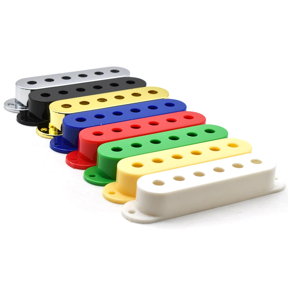 Colorful SSS Single Coil Pickup Covers for ST/SQ Electric Guitar Pickup with Volume Tone Knobs Lid/Shell/Top 48/50/52mm