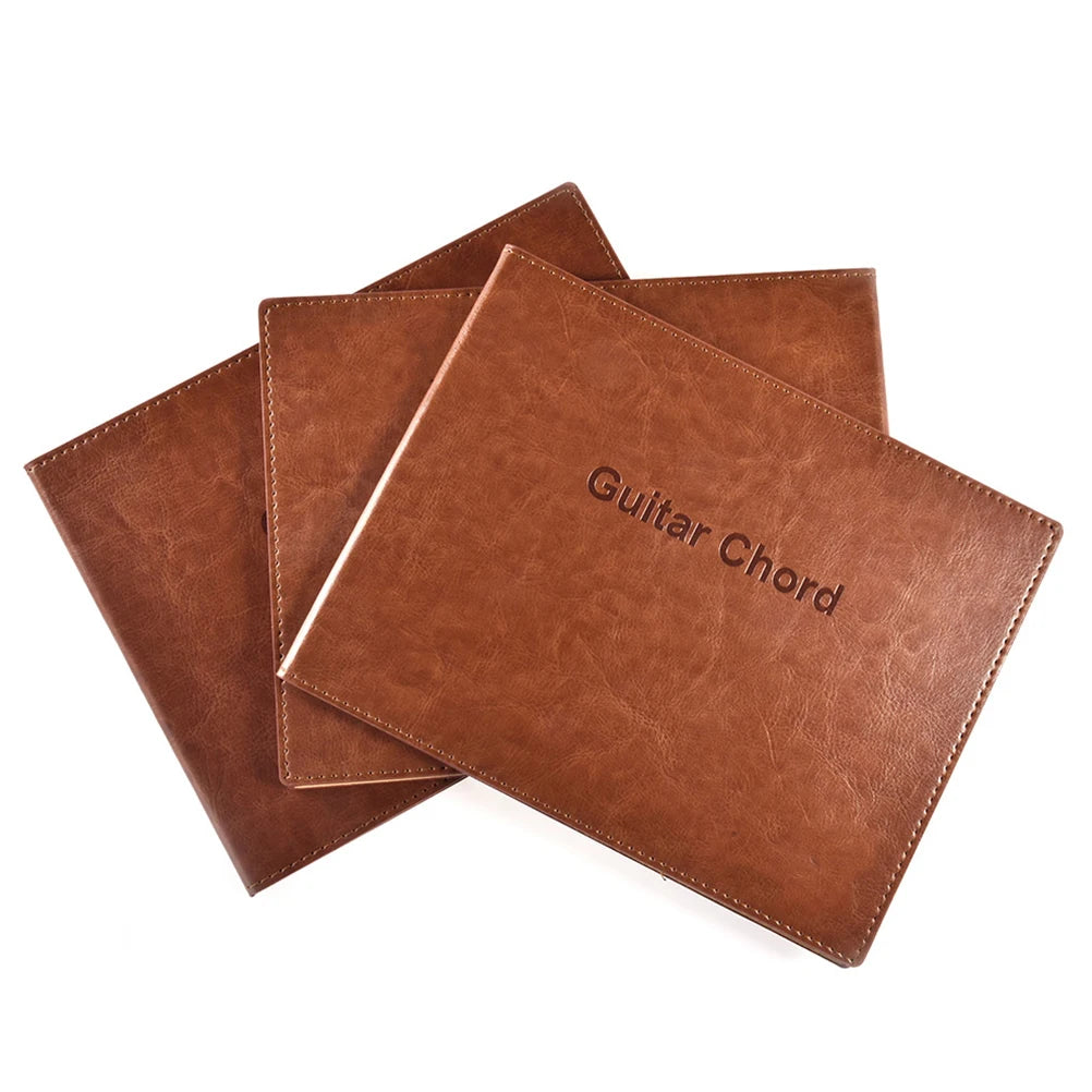 Guitar Chord Book Portable Music Notebook C Chords Backpack PU Paper Resistant Musical Instruments Teaching