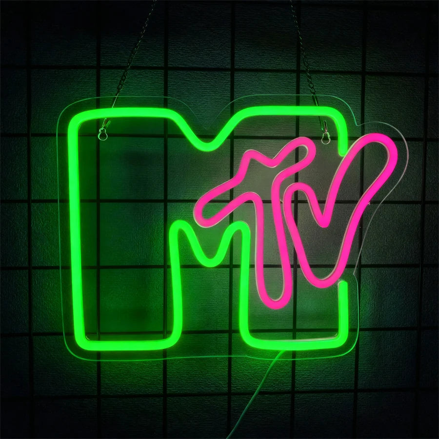 MTv Neon Sign