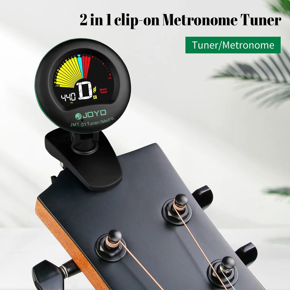 LCD Display Clip-on Electronic Tuner & Metronome 2 in 1