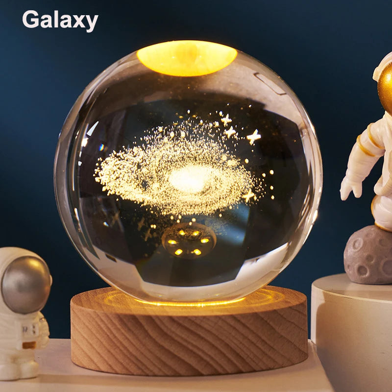 6cm 3D Crystal Ball LED light