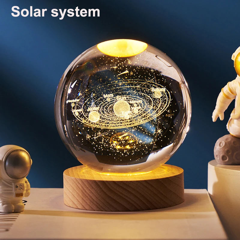 6cm 3D Crystal Ball LED light
