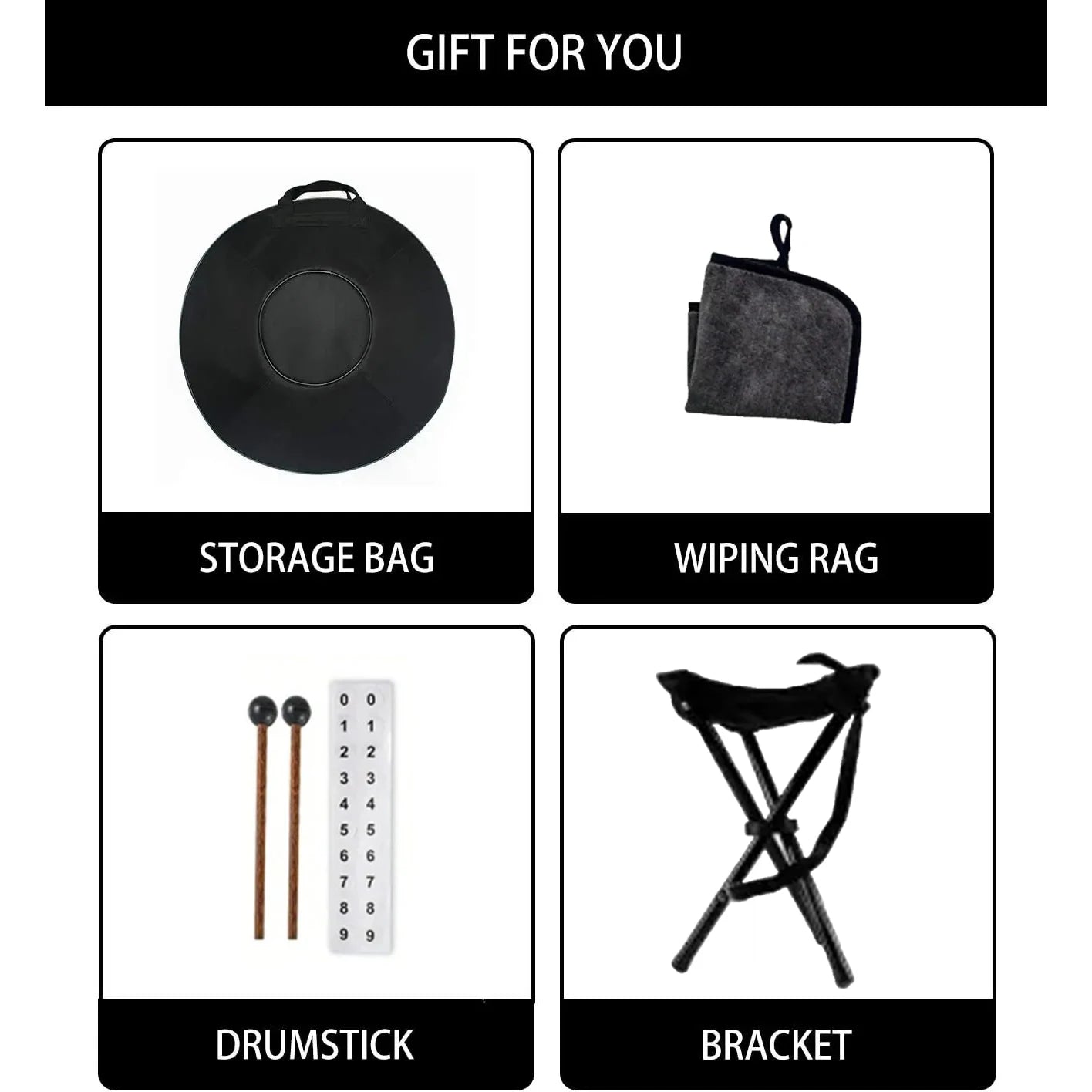 Professional Steel Tongue Drum for Yoga Meditation, Hand Pan,Music Drum, Handmade, Gift, New, High-quality, 22 in, D Major, 2024