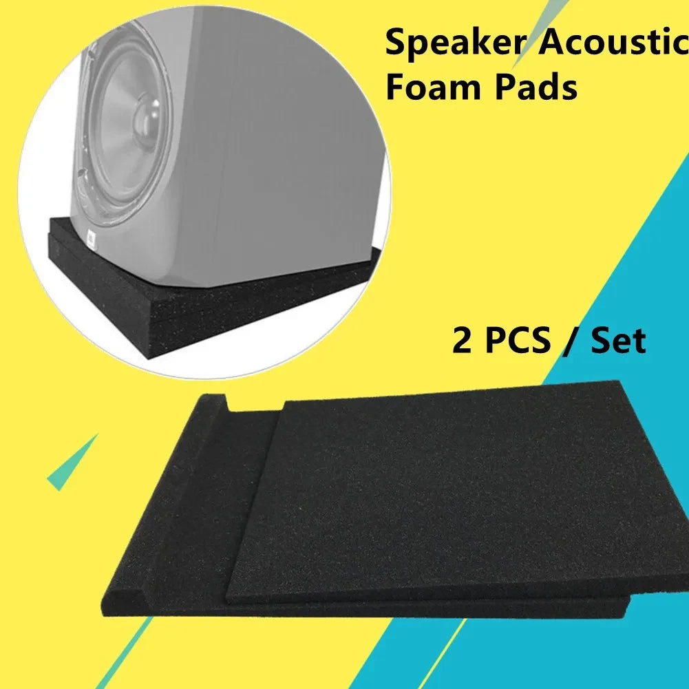 2 Piece Studio Monitor Speaker foam pads￼30x20x4.5cm