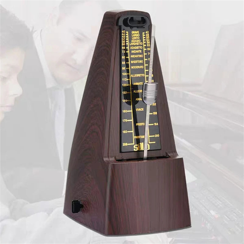Mechanical Metronomes For Musical Instruments, Loud Sound, High Precision(Wood Grain)