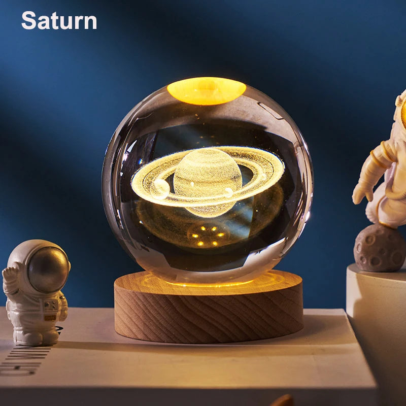 6cm 3D Crystal Ball LED light