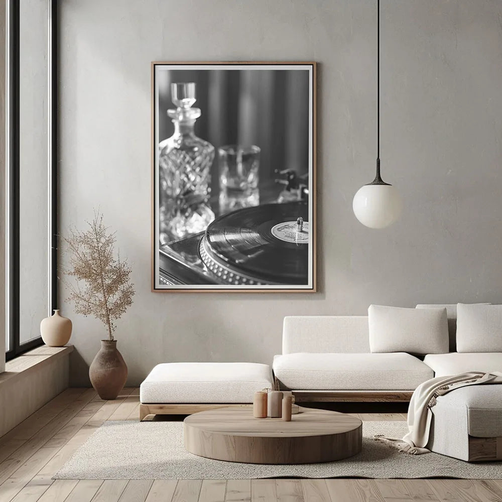 Vintage Music Vinyl Record Poster Canvas