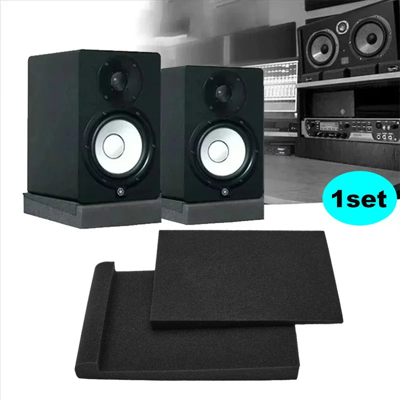 2 Piece Studio Monitor Speaker foam pads￼30x20x4.5cm
