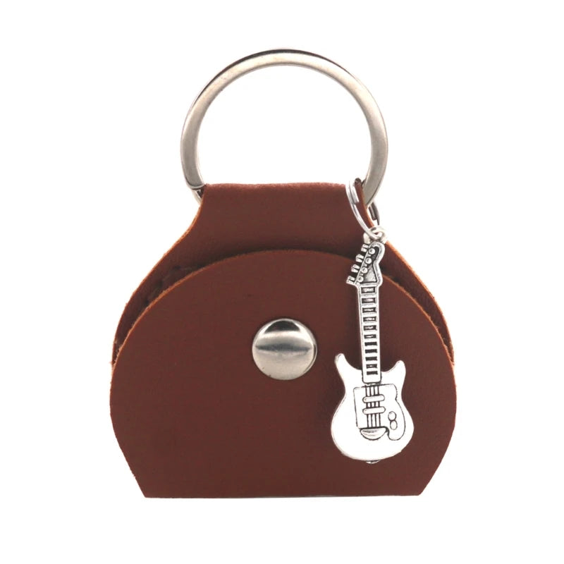 Guitar Pick Holder Case with Keyring & Small Pendant uuiuu
