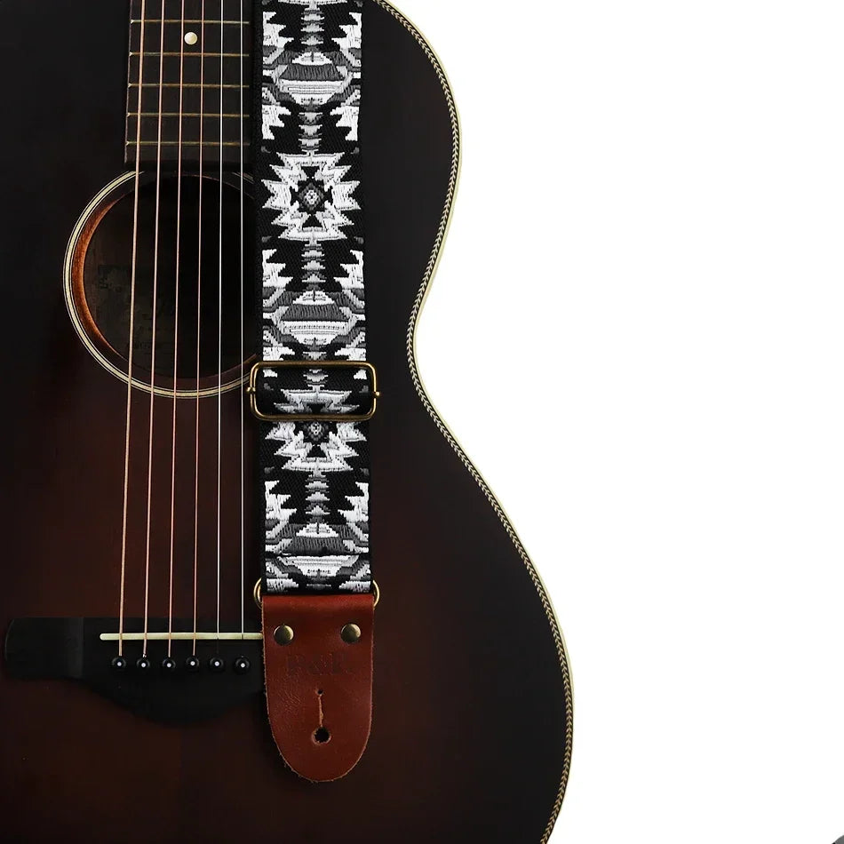 Guitar Strap Soft Leather End Adjustable