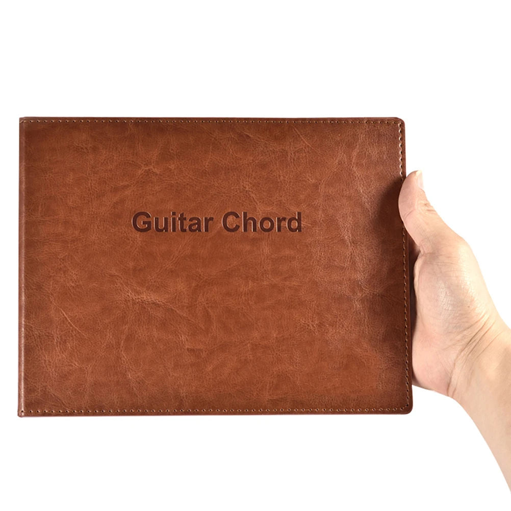 Guitar Chord Book Portable Music Notebook C Chords Backpack PU Paper Resistant Musical Instruments Teaching