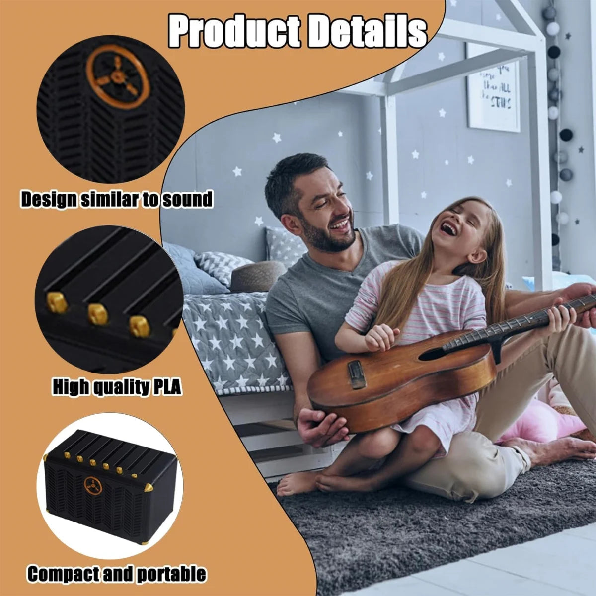 Guitar Pick Holder, 3D Printed Amp Speaker Picks Holder/Storage Box