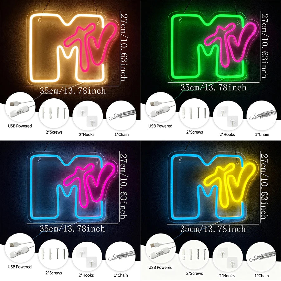 MTv Neon Sign