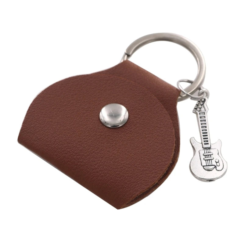 Guitar Pick Holder Case with Keyring & Small Pendant uuiuu