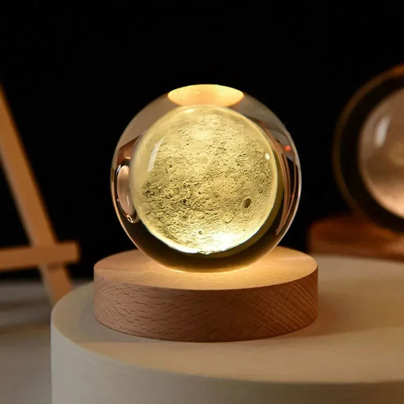 6cm 3D Crystal Ball LED light