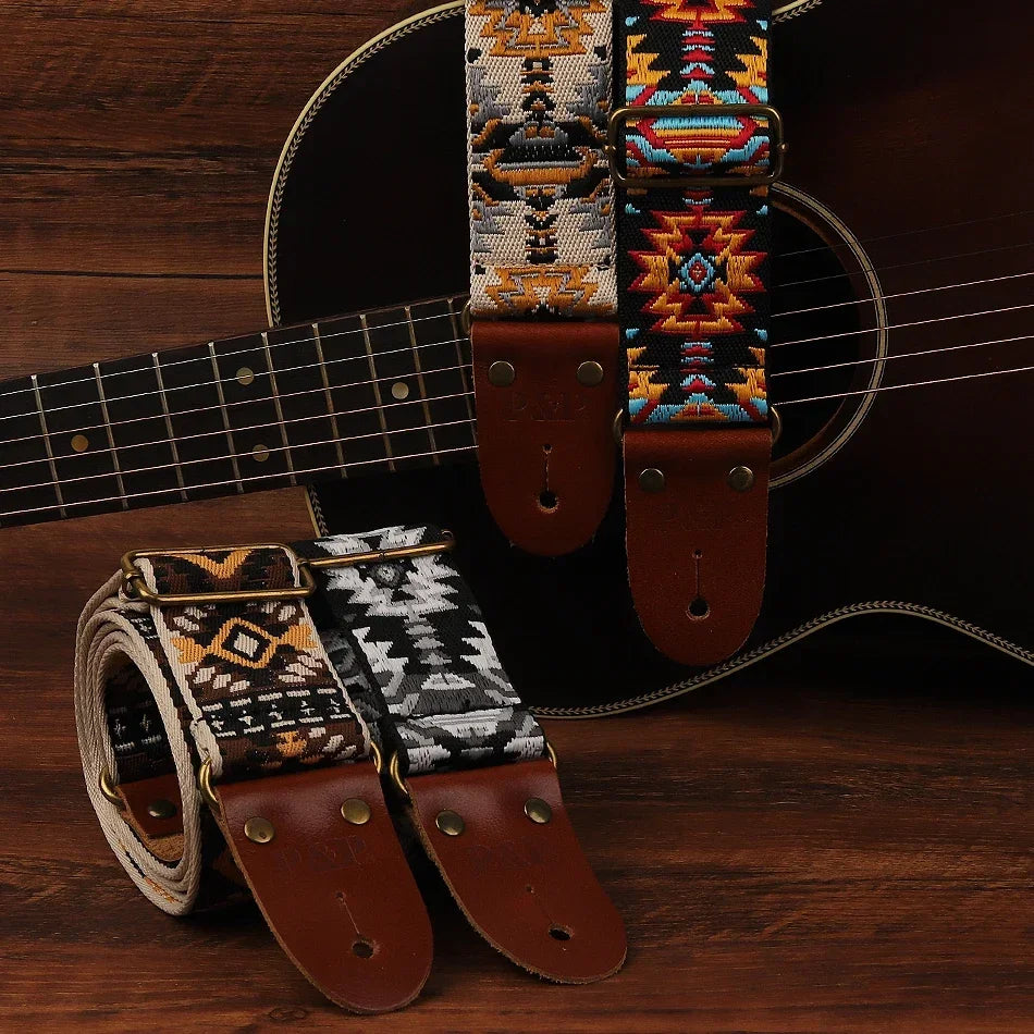 Guitar Strap Soft Leather End Adjustable