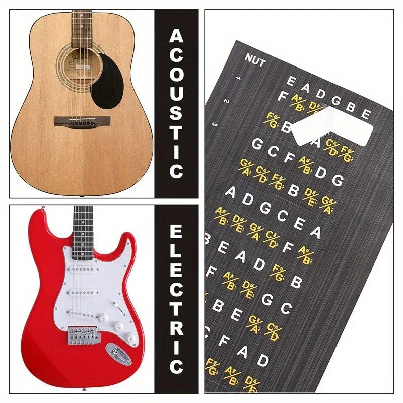 1 Pc Guitar Fretboard Note Stickers