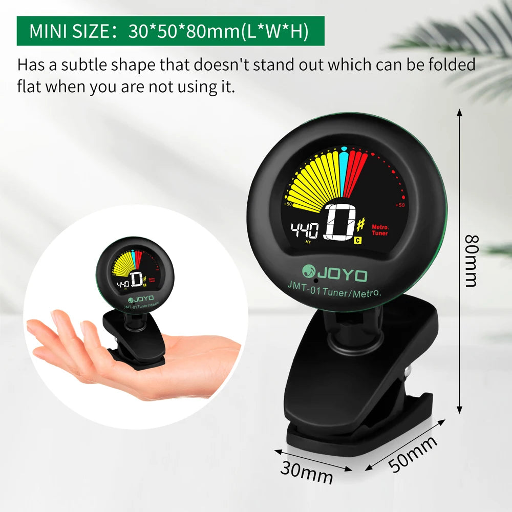 LCD Display Clip-on Electronic Tuner & Metronome 2 in 1