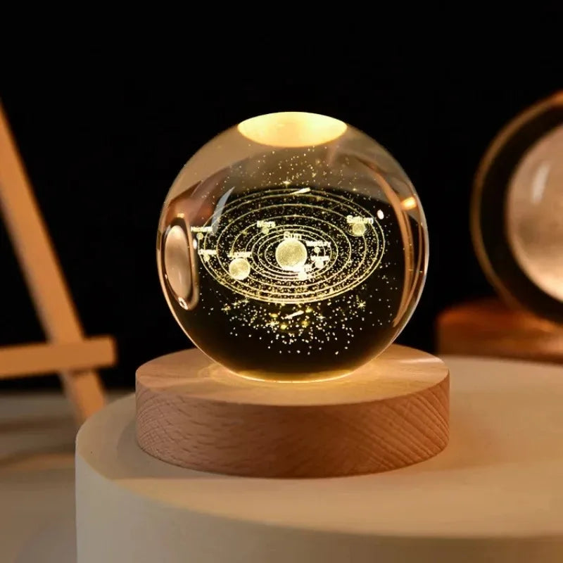 6cm 3D Crystal Ball LED light