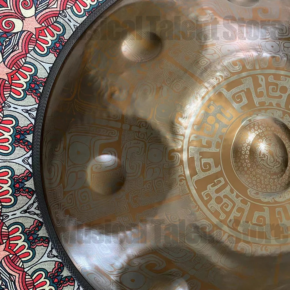 Professional Steel Tongue Drum for Yoga Meditation, Hand Pan,Music Drum, Handmade, Gift, New, High-quality, 22 in, D Major, 2024