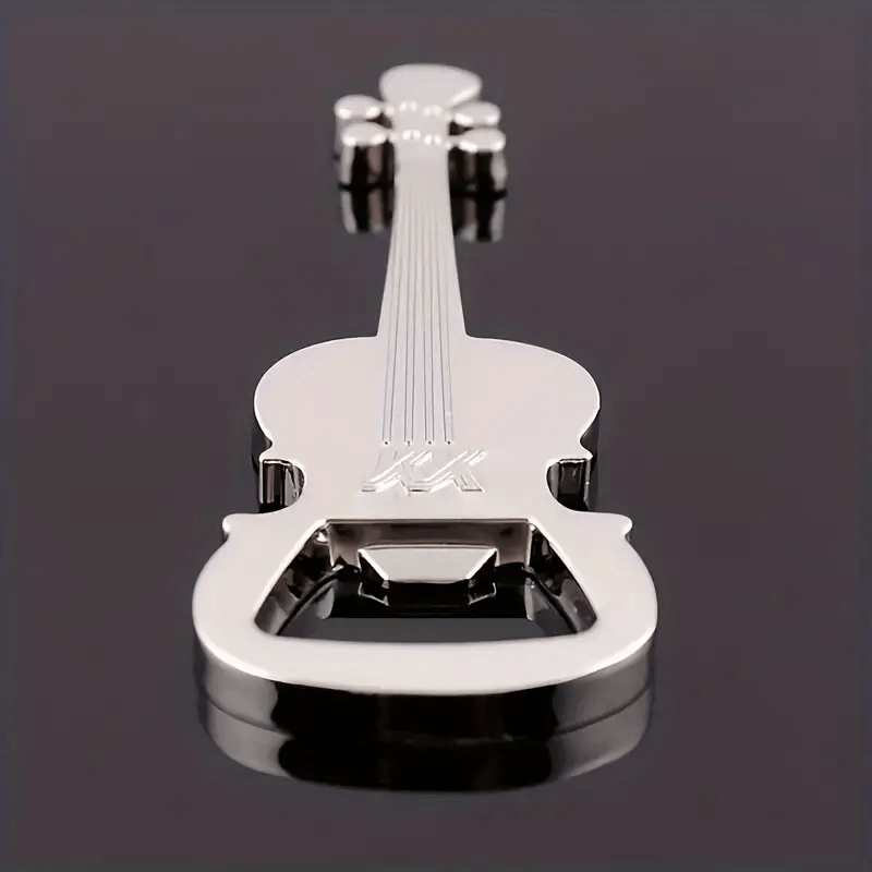 Guitar-Shaped Metal Bottle Opener