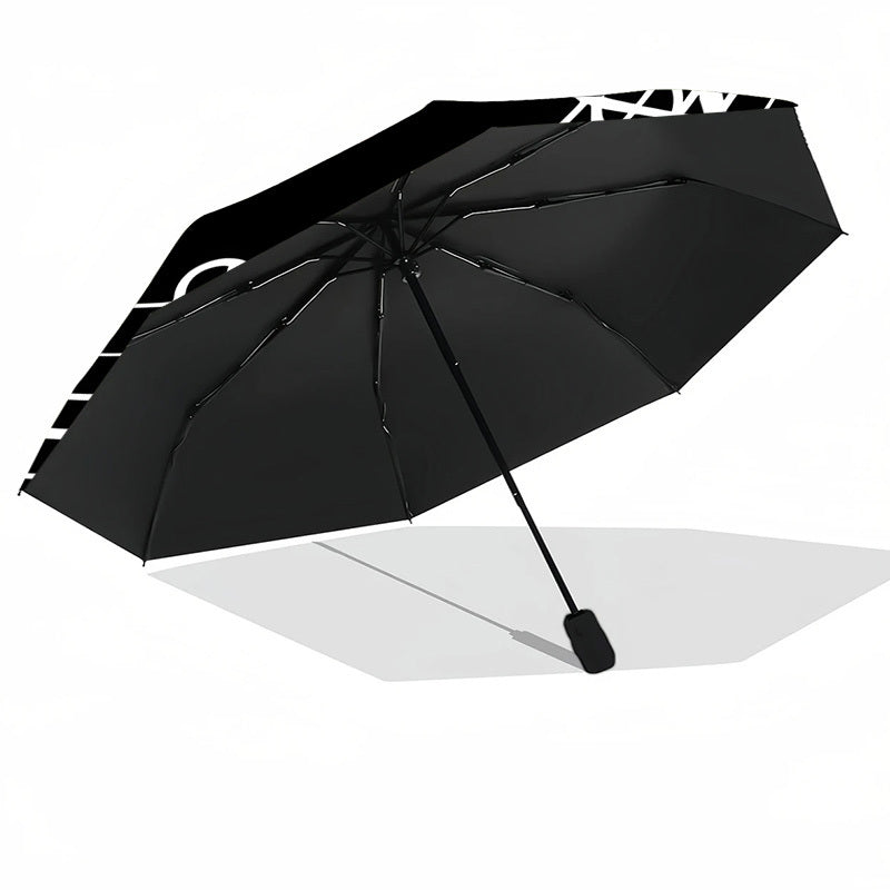 Automatic One-Button Open/Close Umbrella with Music Note Design