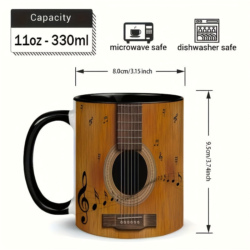Guitar 11oz Ceramic Coffee Mug