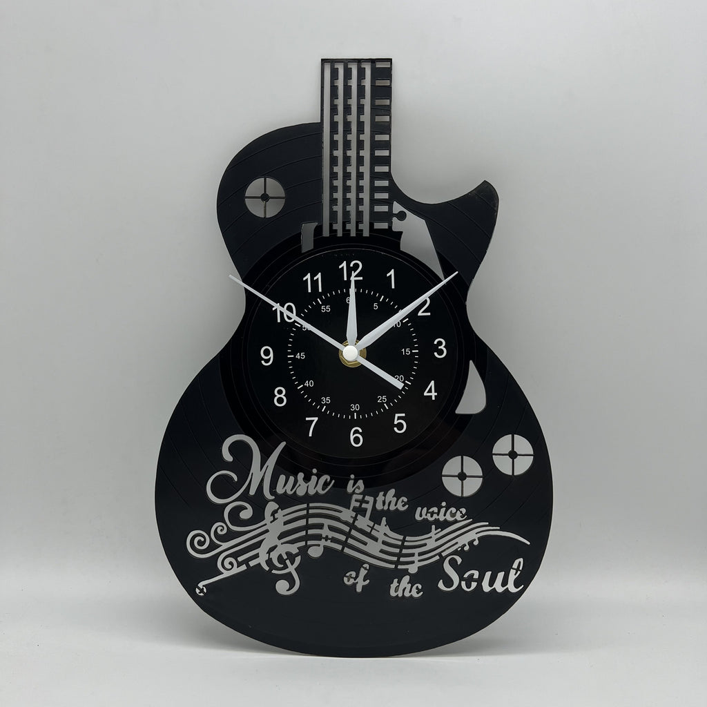 Guitar Design LED Vinyl Wall Clock